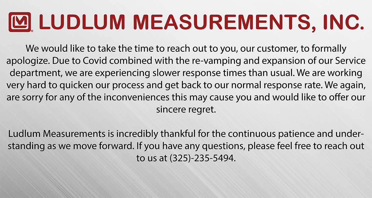 Service Department Apology