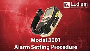 Model 3001 Alarm Setting Procedure